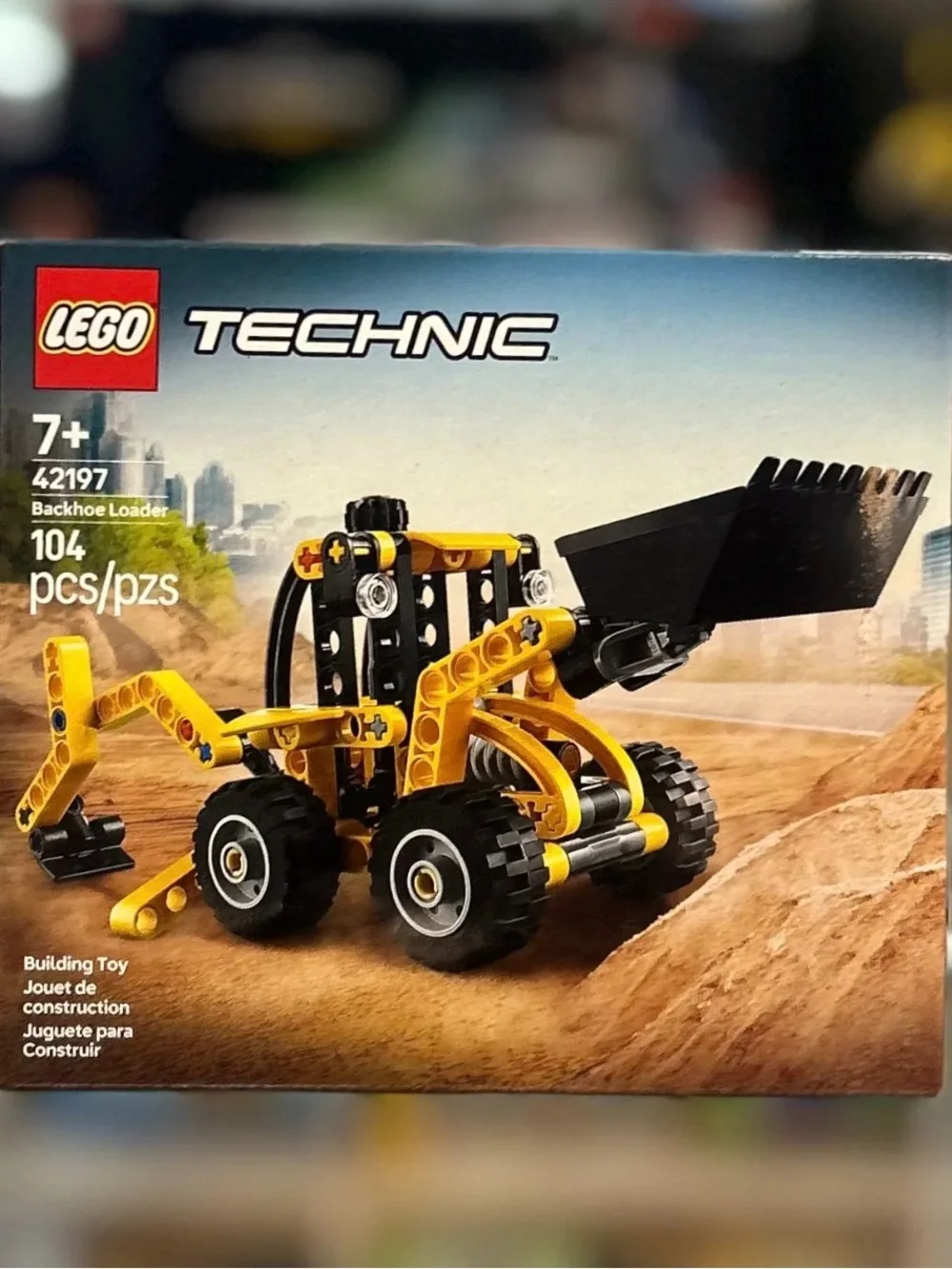 Lego Technic Yellow and Black Backhoe Loader Building Set